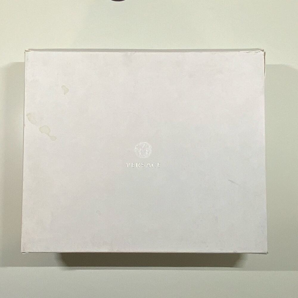 Versace | Shoe Box & 1 Dust Bag | White | 13.5 W x 11.25 H x 4.9 D Inch
